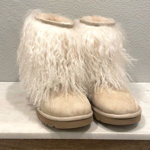 Like NEW UGG Mongolian Sheepskin Cuff boots  Women size 7 (38)
